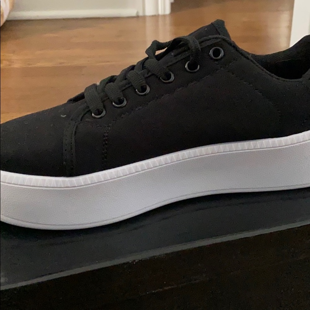 Black Platform Sneakers